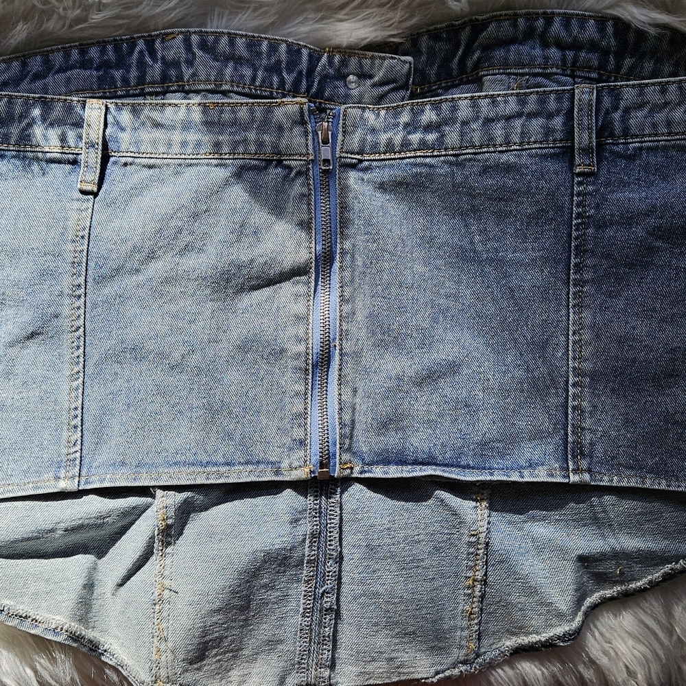 Denim Mini Skirt - Picture 2 of 3